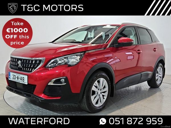 Peugeot 3008 SUV, Diesel, 2020, Red