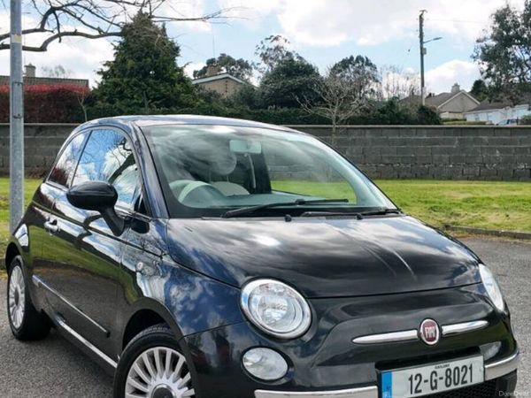 Fiat 500 Hatchback, Petrol, 2012, Black