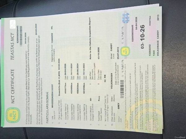 Volkswagen Caddy Maxi Life MPV, Diesel, 2013, Grey