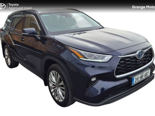Toyota Highlander Estate, Petrol Hybrid, 2024, Blue