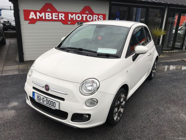 Fiat 500 Hatchback, Petrol, 2015, White