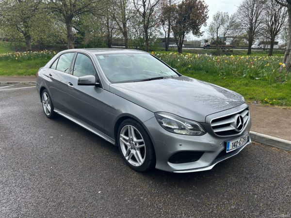 Mercedes-Benz E-Class Saloon, Diesel Hybrid, 2014, Silver