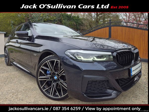 BMW 5-Series Estate, Petrol Plug-in Hybrid, 2021, Black