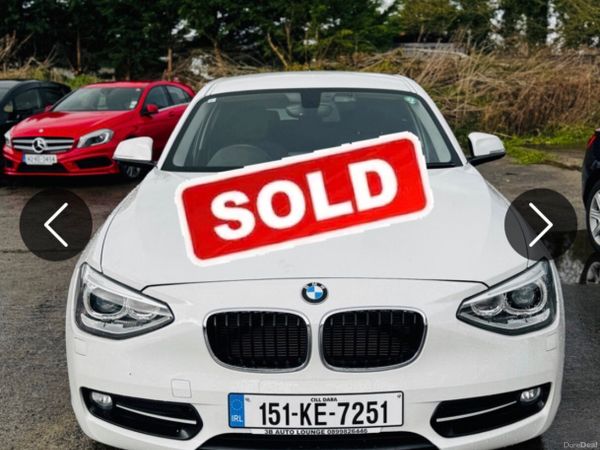 BMW 1-Series Hatchback, Petrol, 2015, White