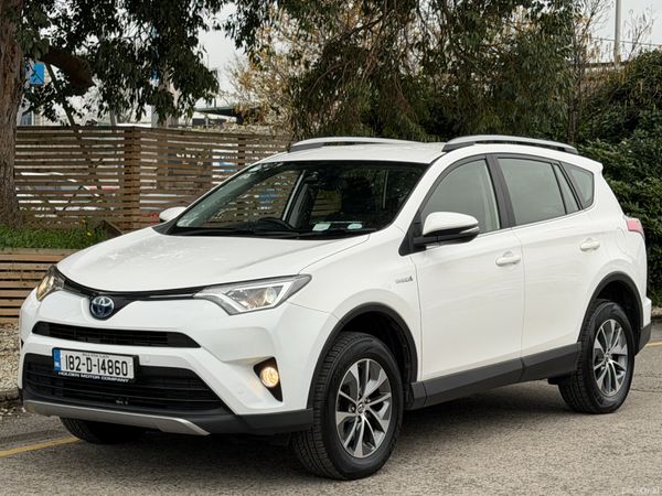 Toyota RAV4 SUV, Petrol Hybrid, 2018, White