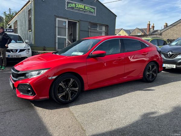 Honda Civic Hatchback, Petrol, 2018, Red