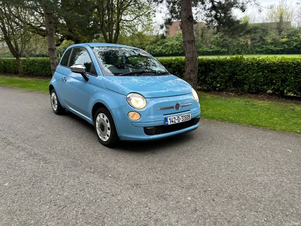 Fiat 500 Hatchback, Petrol, 2014, Blue