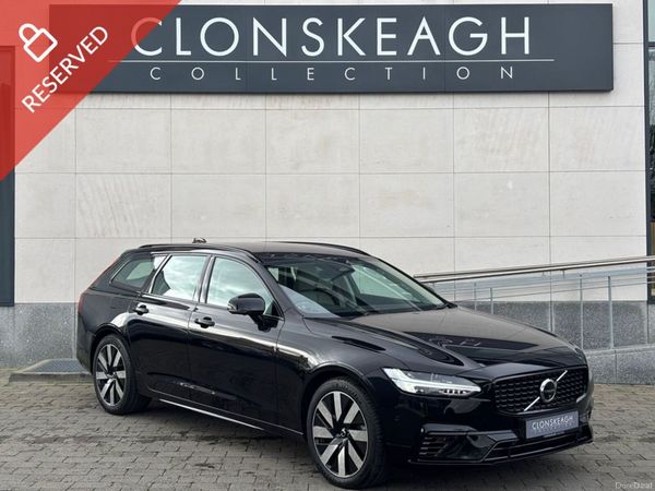 Volvo V90 Estate, Petrol Plug-in Hybrid, 2025, Black