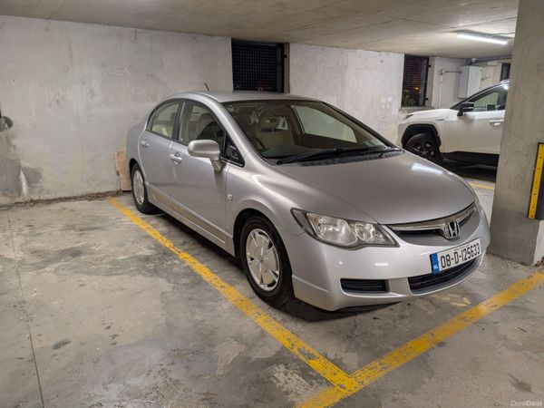 Honda Civic Saloon, Petrol Hybrid, 2008, Silver