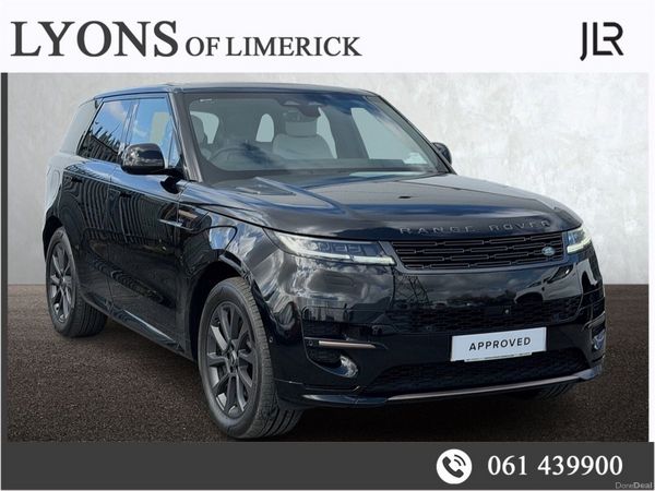 Land Rover Range Rover Sport SUV, Petrol Plug-in Hybrid, 2023, Black