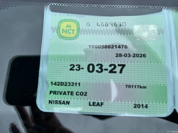 Nissan Leaf Hatchback, Electric, 2014, White