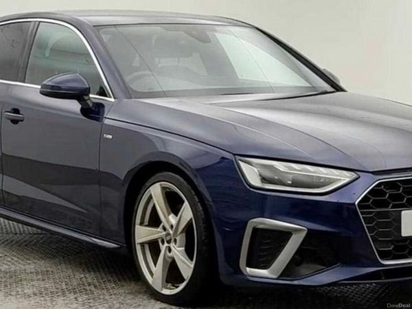 Audi A4 Saloon, Diesel Hybrid, 2021, Blue