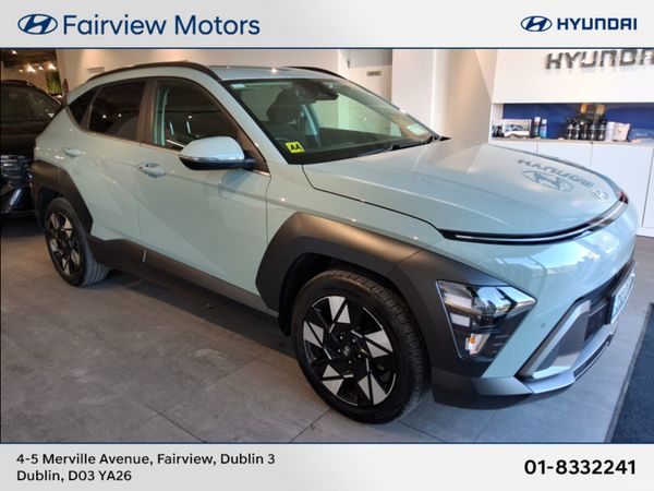 Hyundai KONA SUV, Petrol Hybrid, 2023, Green