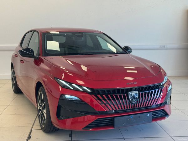 Peugeot 308 Hatchback, Petrol Hybrid, 2026, Red