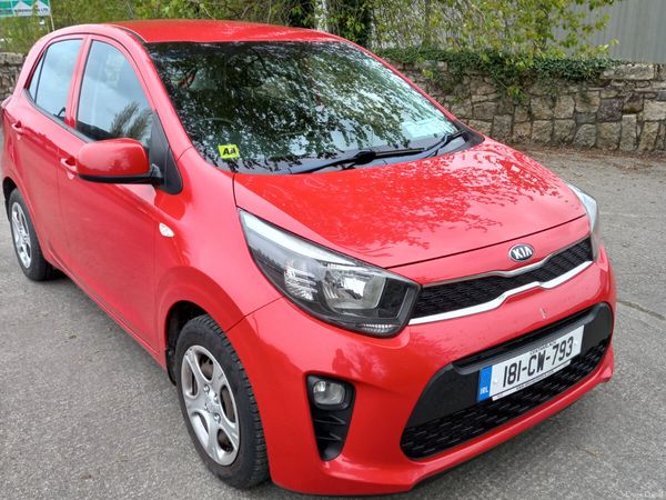 Kia Picanto Hatchback, Petrol, 2018, Red