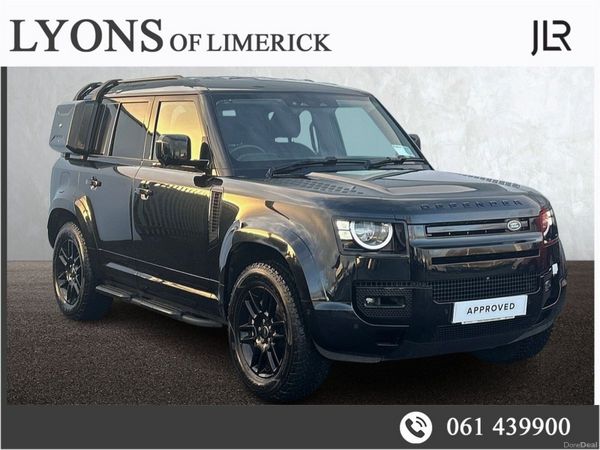 Land Rover Defender SUV, Petrol Plug-in Hybrid, 2023, Black