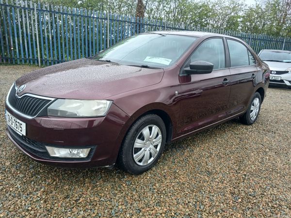 Skoda Rapid Saloon, Petrol, 2013, Red