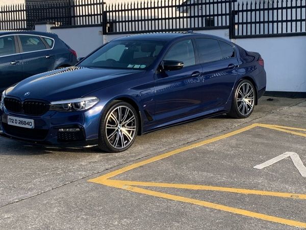 BMW 5-Series Saloon, Petrol Plug-in Hybrid, 2017, Blue