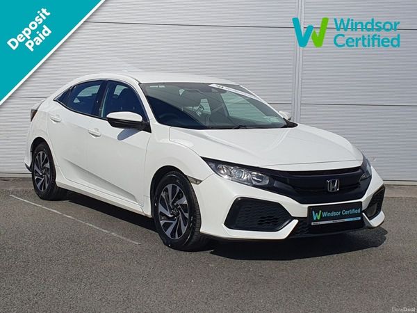 Honda Civic Hatchback, Petrol, 2017, White