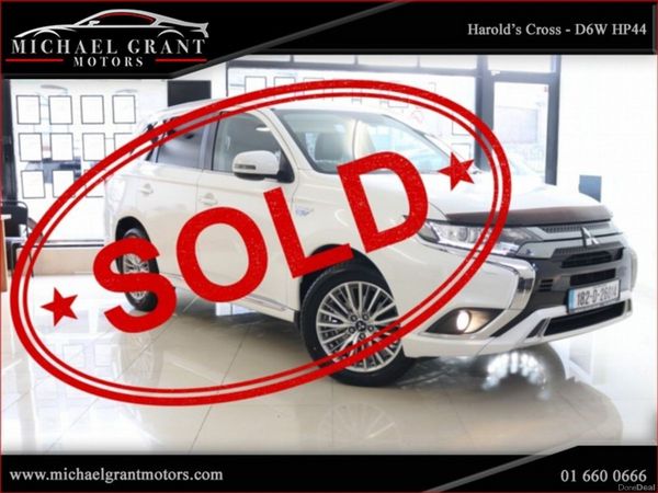 Mitsubishi Outlander SUV, Petrol Plug-in Hybrid, 2018, White