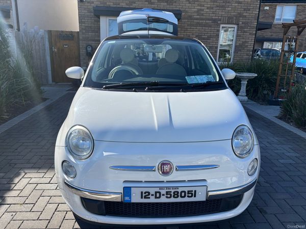 Fiat 500 Hatchback, Petrol, 2012, White