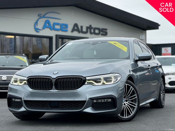 BMW 5-Series Saloon, Petrol Hybrid, 2018, Grey