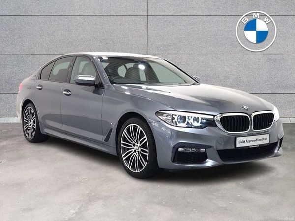 BMW 5-Series Saloon, Petrol Plug-in Hybrid, 2018, Blue