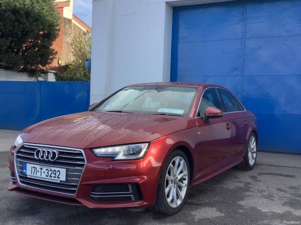 Audi A4 Saloon, Diesel, 2017, Red