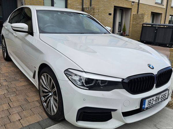 BMW 5-Series Saloon, Petrol Plug-in Hybrid, 2018, White