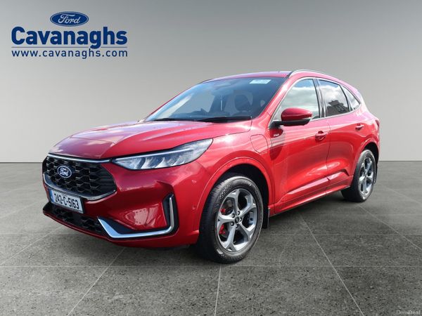 Ford Kuga SUV, Petrol Plug-in Hybrid, 2024, Red
