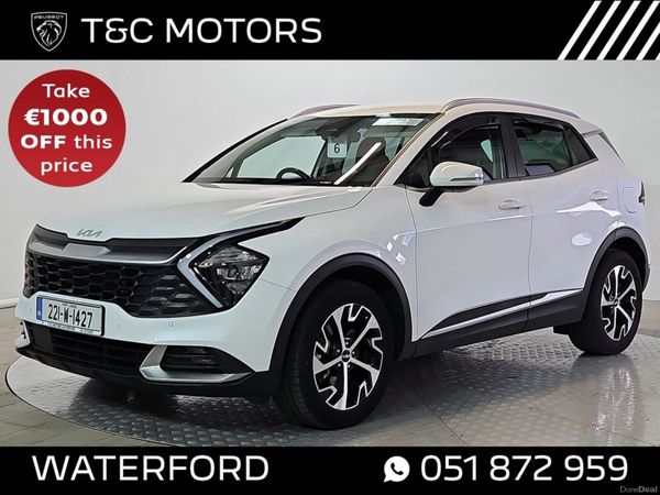 Kia Sportage SUV, Petrol Hybrid, 2022, White