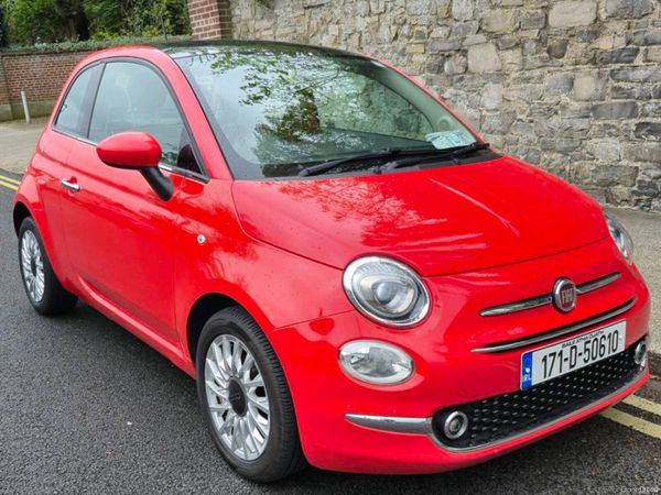 Fiat 500 Hatchback, Petrol, 2017, Pink