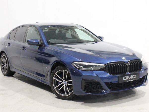 BMW 5-Series Saloon, Petrol Plug-in Hybrid, 2021, Blue