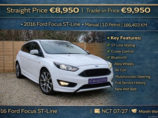Ford Focus Hatchback, Petrol, 2016, White