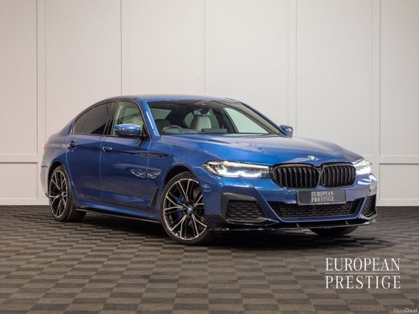 BMW 5-Series Saloon, Petrol Plug-in Hybrid, 2023, Blue