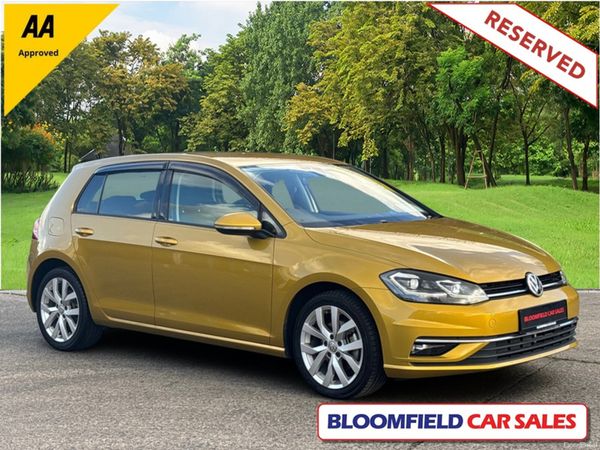 Volkswagen Golf Hatchback, Petrol, 2017, Gold