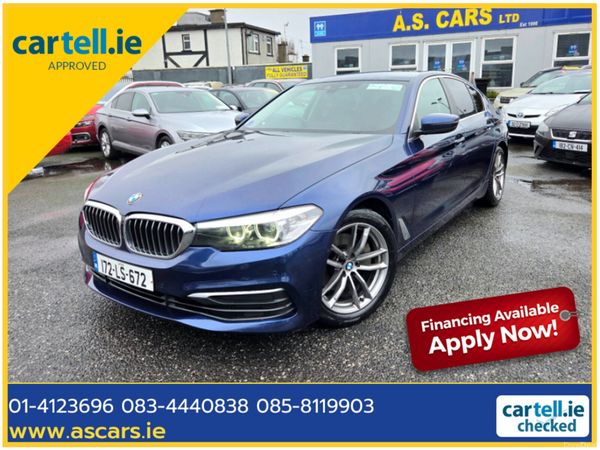 BMW 5-Series Saloon, Diesel, 2017, Blue