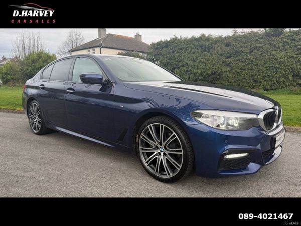 BMW 5-Series Saloon, Diesel, 2017, Blue