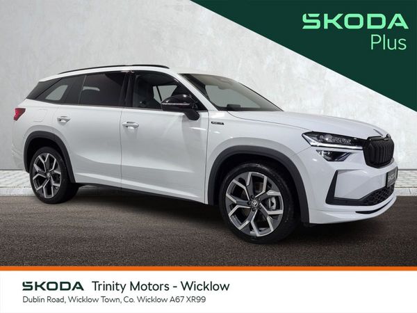Skoda Kodiaq SUV, Petrol Hybrid, 2025, White