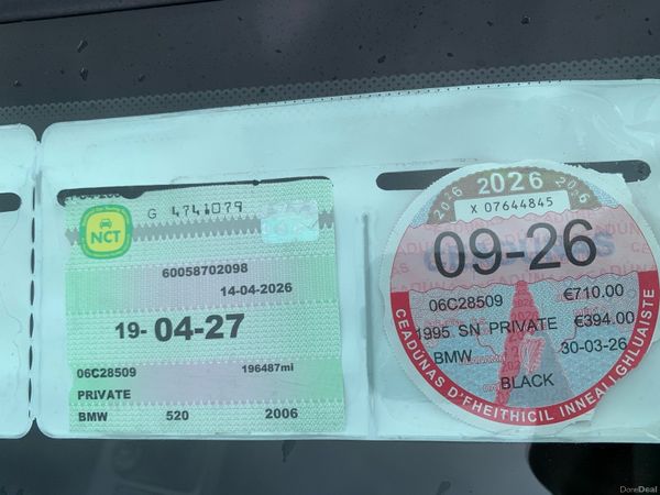 BMW 5-Series Saloon, Diesel, 2006, Black