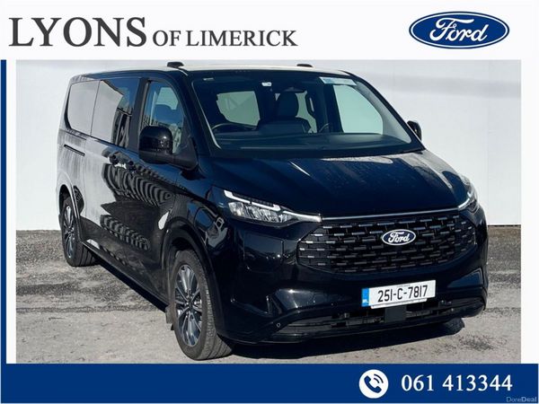 Ford Tourneo Custom MPV, Petrol Plug-in Hybrid, 2025, Black