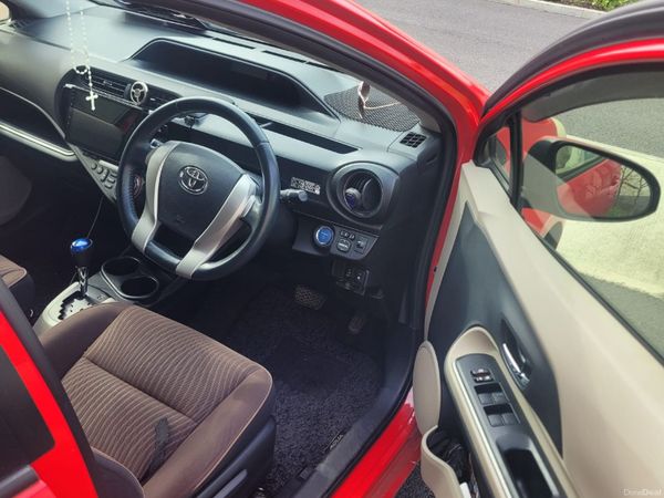 Toyota Aqua Hatchback, Petrol Hybrid, 2013, Red