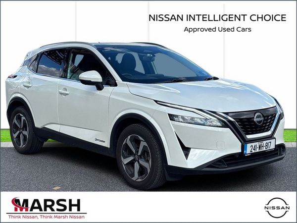 Nissan Qashqai MPV, Petrol Hybrid, 2024, White