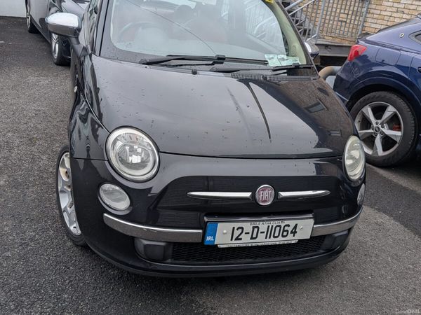 Fiat 500 Hatchback, Petrol, 2012, Black