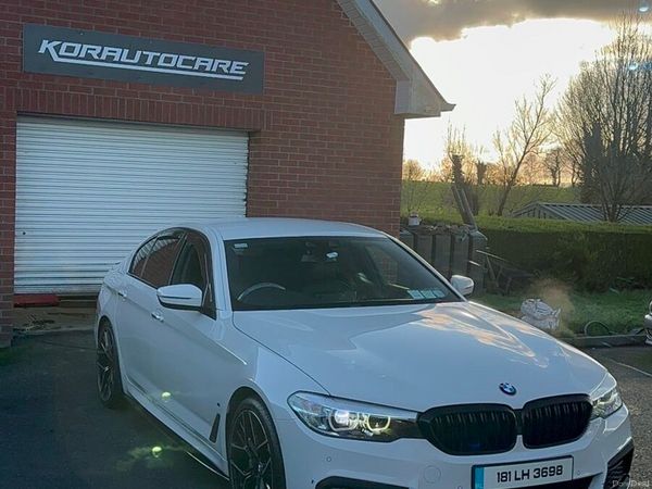 BMW 5-Series Saloon, Petrol Plug-in Hybrid, 2018, White