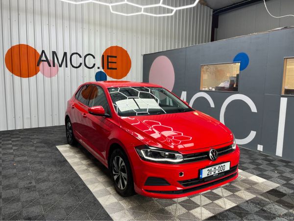 Volkswagen Polo Hatchback, Petrol, 2021, Red