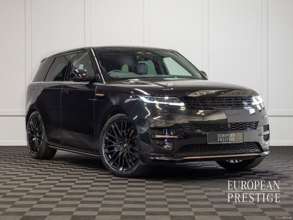 Land Rover Range Rover Sport SUV, Petrol Plug-in Hybrid, 2024, Black