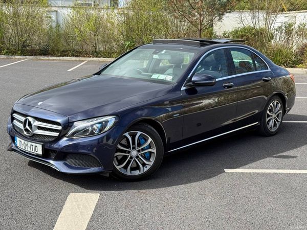 Mercedes-Benz C-Class Saloon, Petrol Plug-in Hybrid, 2017, Blue