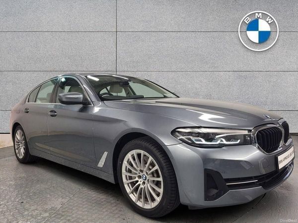 BMW 5-Series Saloon, Petrol Plug-in Hybrid, 2021, Blue