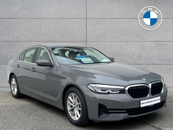 BMW 5-Series Saloon, Diesel Hybrid, 2021, Grey